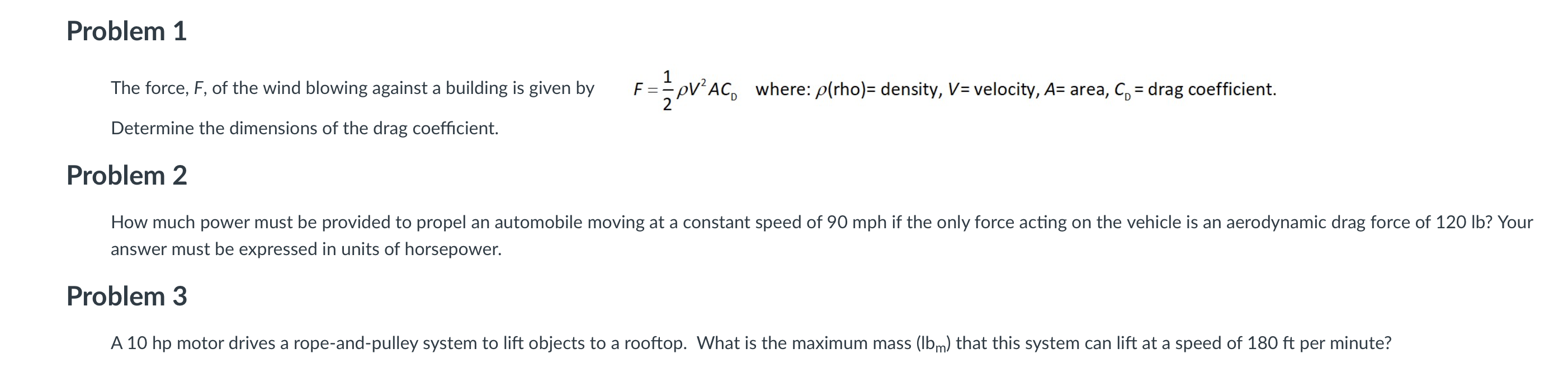 Solved The force, F, of the wind blowing against a building | Chegg.com