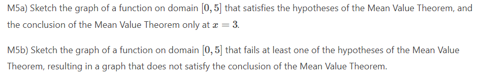 Solved the conclusion of the Mean Value Theorem only at x=3. | Chegg.com