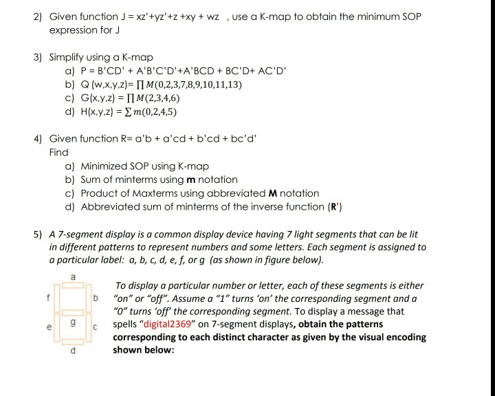 Solved 2 Given Function J Xz Yz Z Xy Wz Use A K Chegg Com