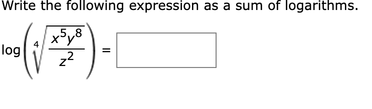 Solved Write each logarithmic equation in exponential form. | Chegg.com