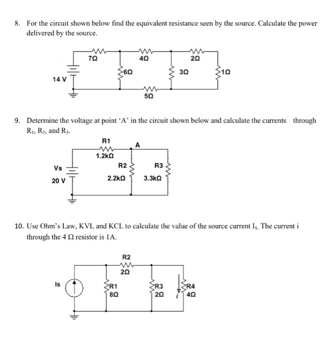 Solved For The Circuit Shown Below Find The Equivalent | Chegg.com