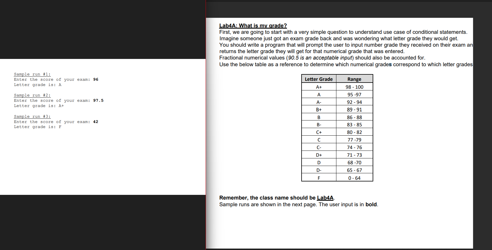 Solved CODE IN JAVA PLEASEFractional numerical values ( 90.5 | Chegg.com