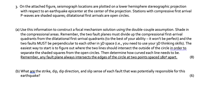 Solved 3. On the attached figure, seismograph locations are | Chegg.com