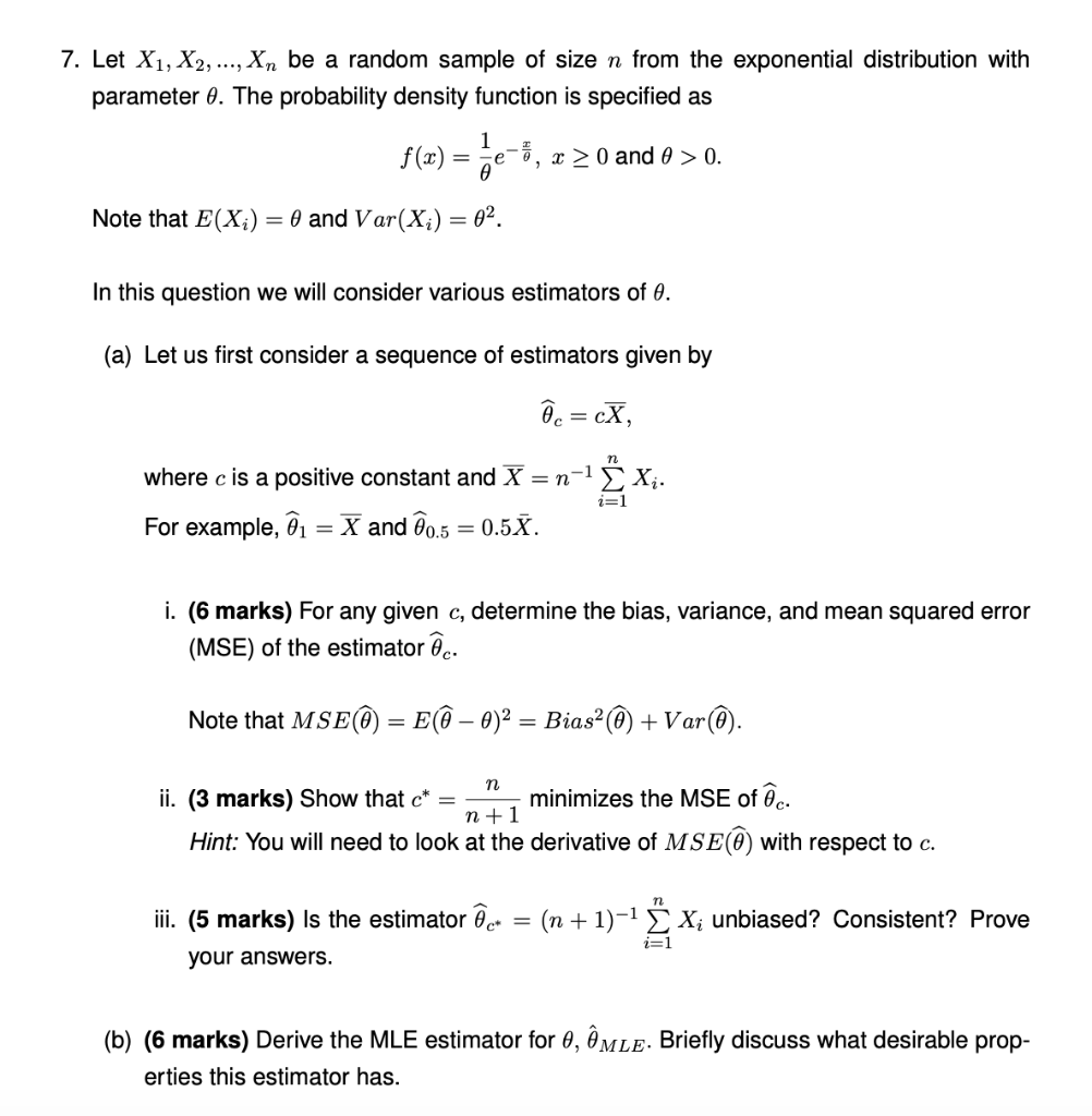 Solved] Let X1,X2,,Xn be a sequence of random samples from a