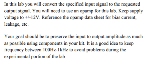 In this lab you will convert the specified input | Chegg.com