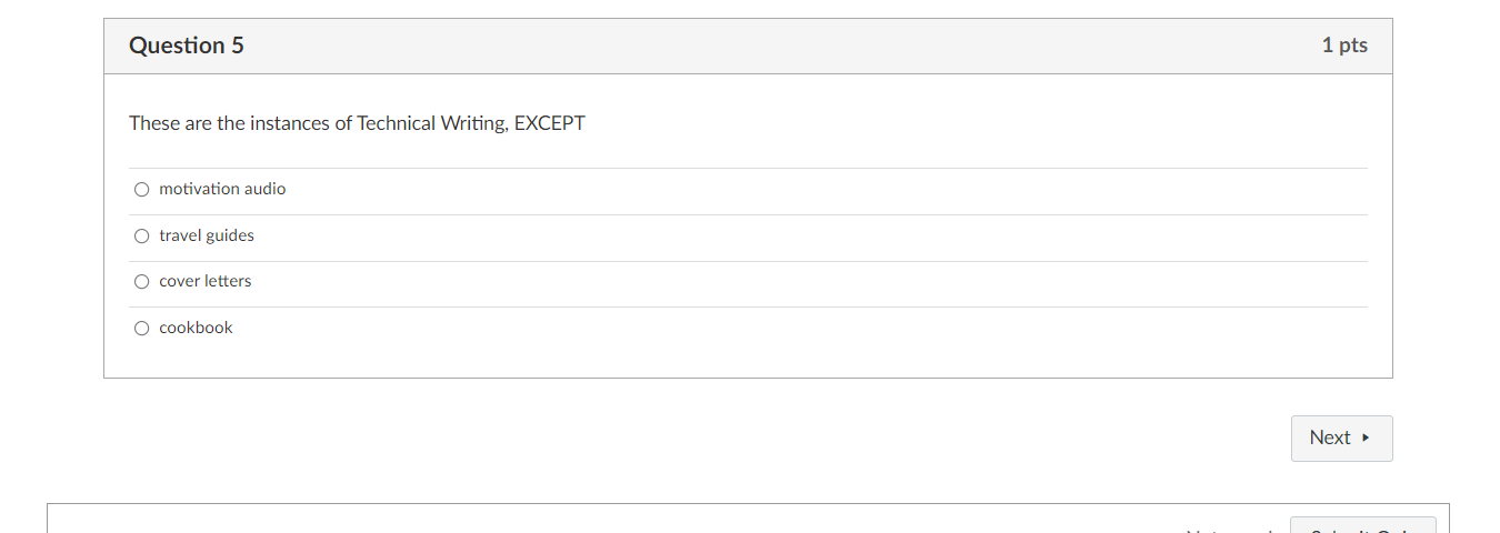 Solved Question 1 1 pts Choose TRUE if the statement very | Chegg.com