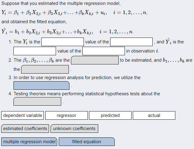 Solved Suppose That You Estimated The Multiple Regression | Chegg.com