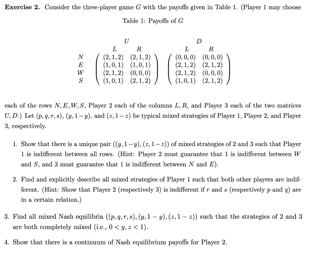 Solved Questions In Game Theory:I've Already Solved 1. But | Chegg.com