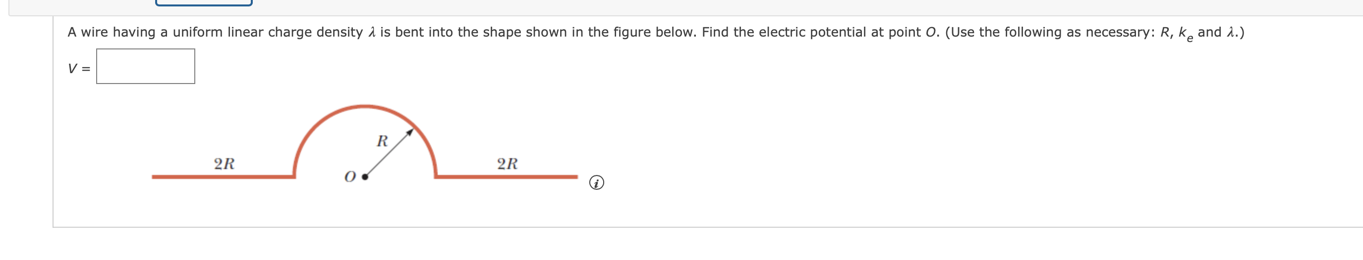 Solved 1)A wire having a uniform linear charge density 𝜆 is