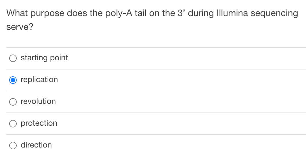 Solved What purpose does the poly-A tail on the 3' during | Chegg.com