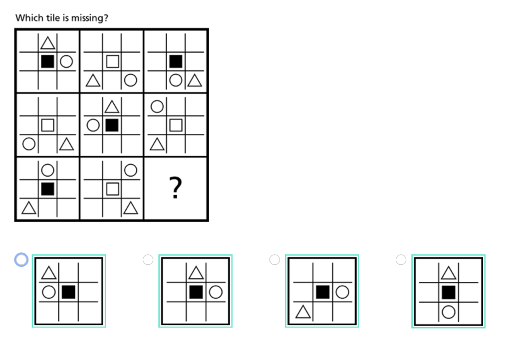 Solved Which tile is missing? Chegg com