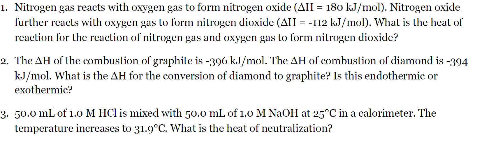 Solved 1. Nitrogen gas reacts with oxygen gas to form | Chegg.com