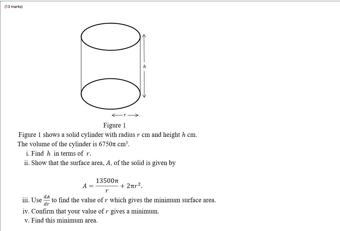 Solved 13 Marks 00 H Figure 1 Figure 1 Shows A Solid 