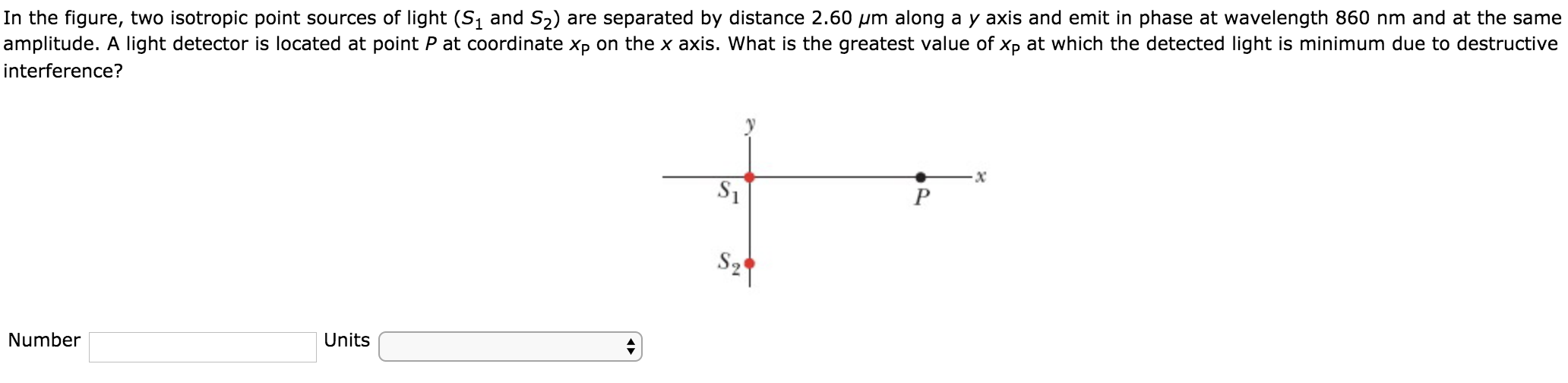 Solved In the figure, two isotropic point sources of light | Chegg.com
