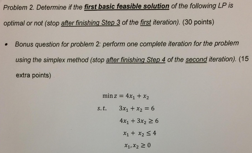 difference between feasible solution and basic feasible solution