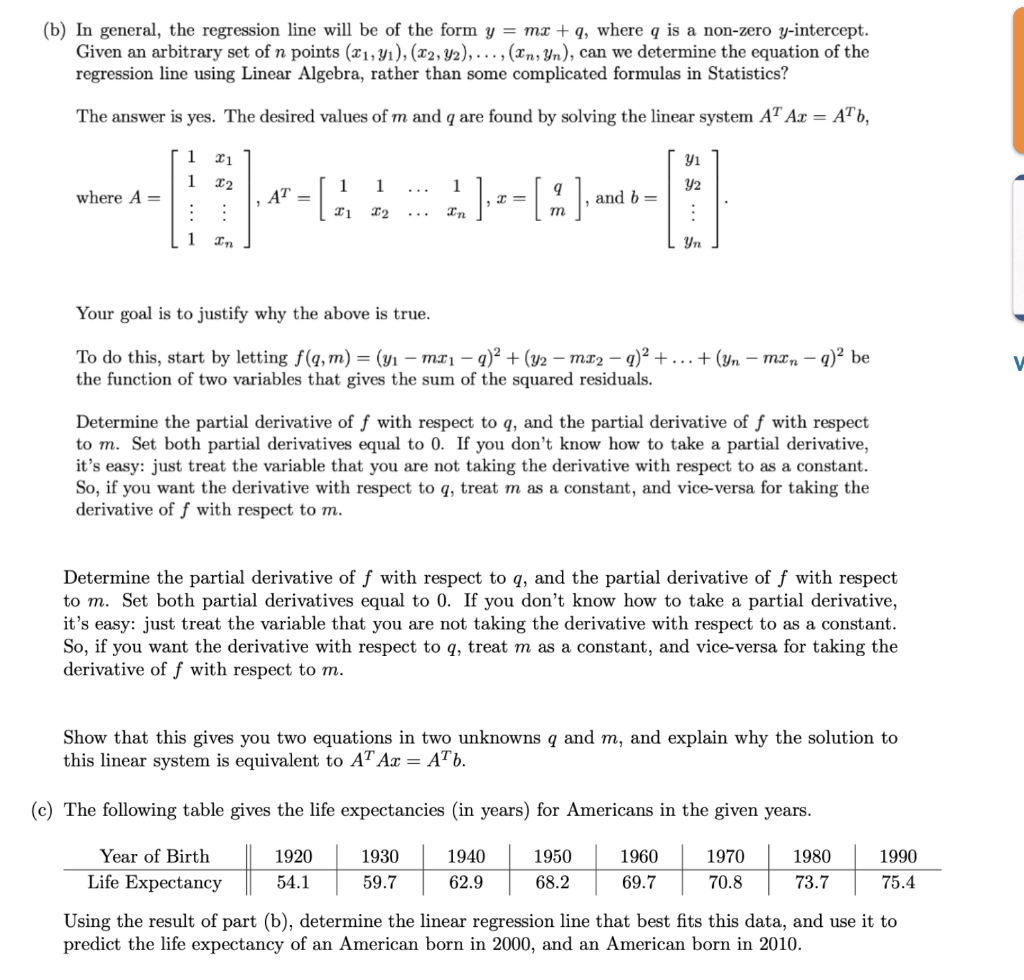 solved-b-in-general-the-regression-line-will-be-of-the-chegg