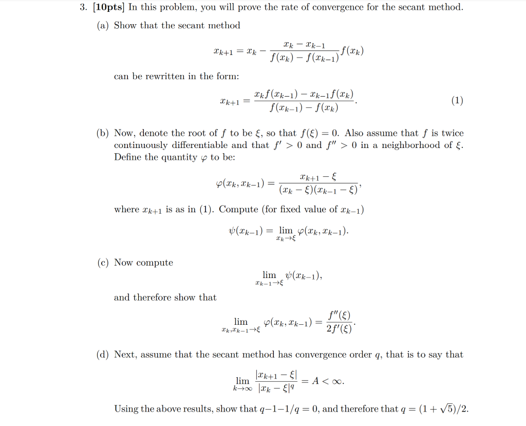 3. [10pts] In this problem, you will prove the rate | Chegg.com