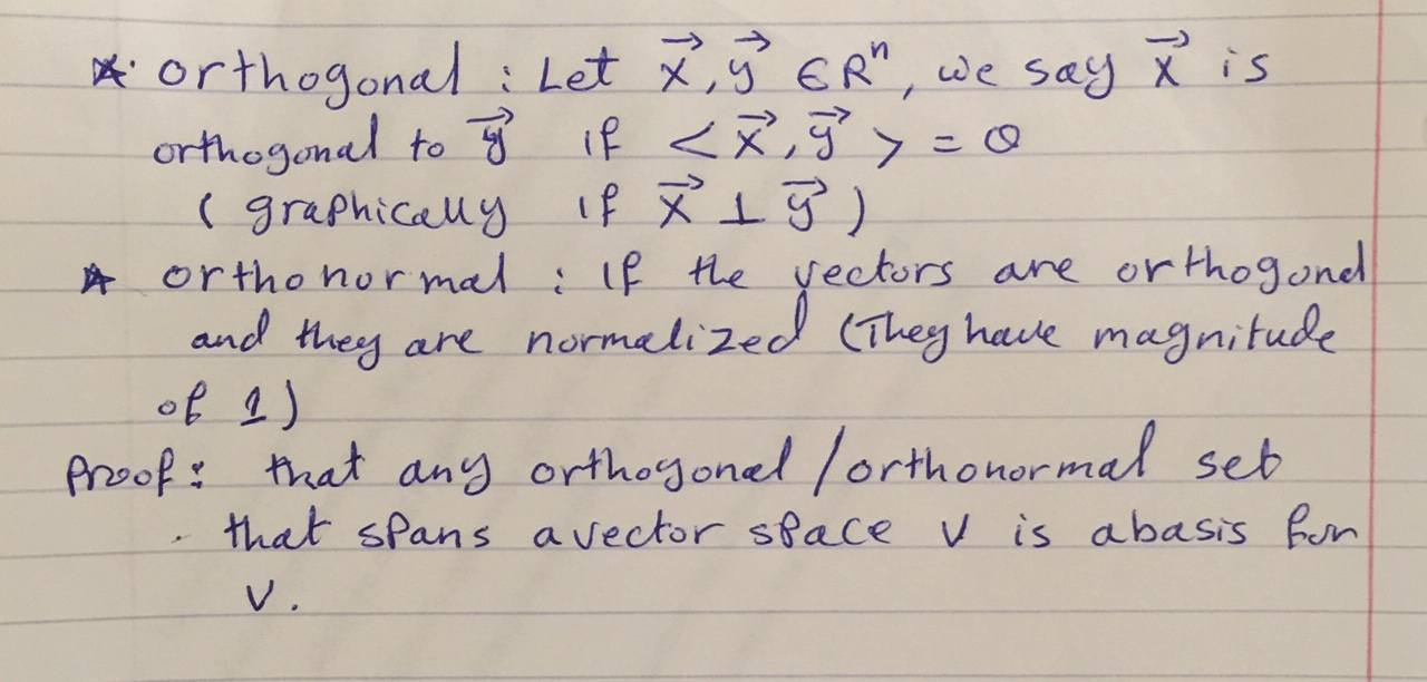 Solved Orthogonal Let 3 Er We Say Is Orthogonal T Chegg Com