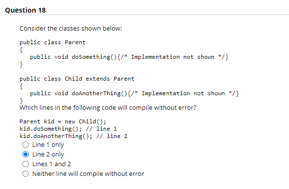 Solved Consider the hierarchy of classes shown below. | Chegg.com
