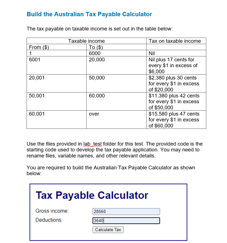 income tax calculator australia