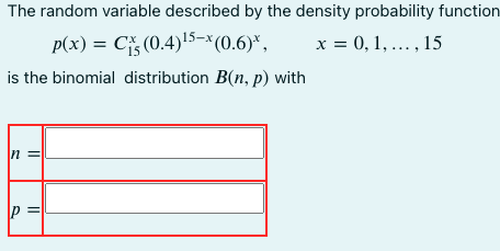 Solved The Random Variable Described By The Density | Chegg.com