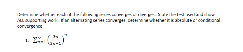 Solved Determine whether each of the following series | Chegg.com