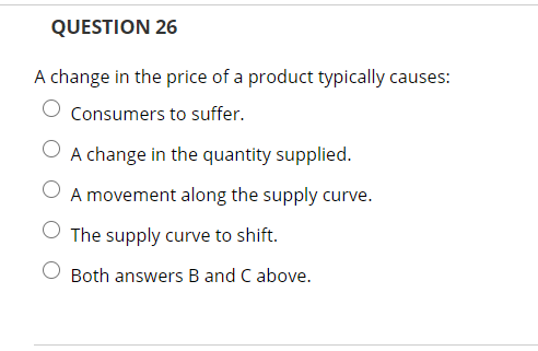 Solved QUESTION 20 A decrease in the price of a substitute | Chegg.com