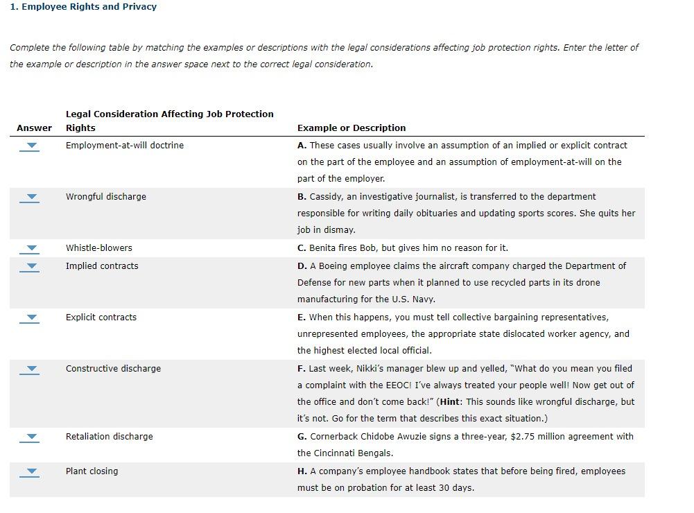 Solved Complete the following table by matching the examples | Chegg.com