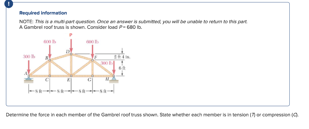 Solved Required information NOTE: This is a multi-part | Chegg.com