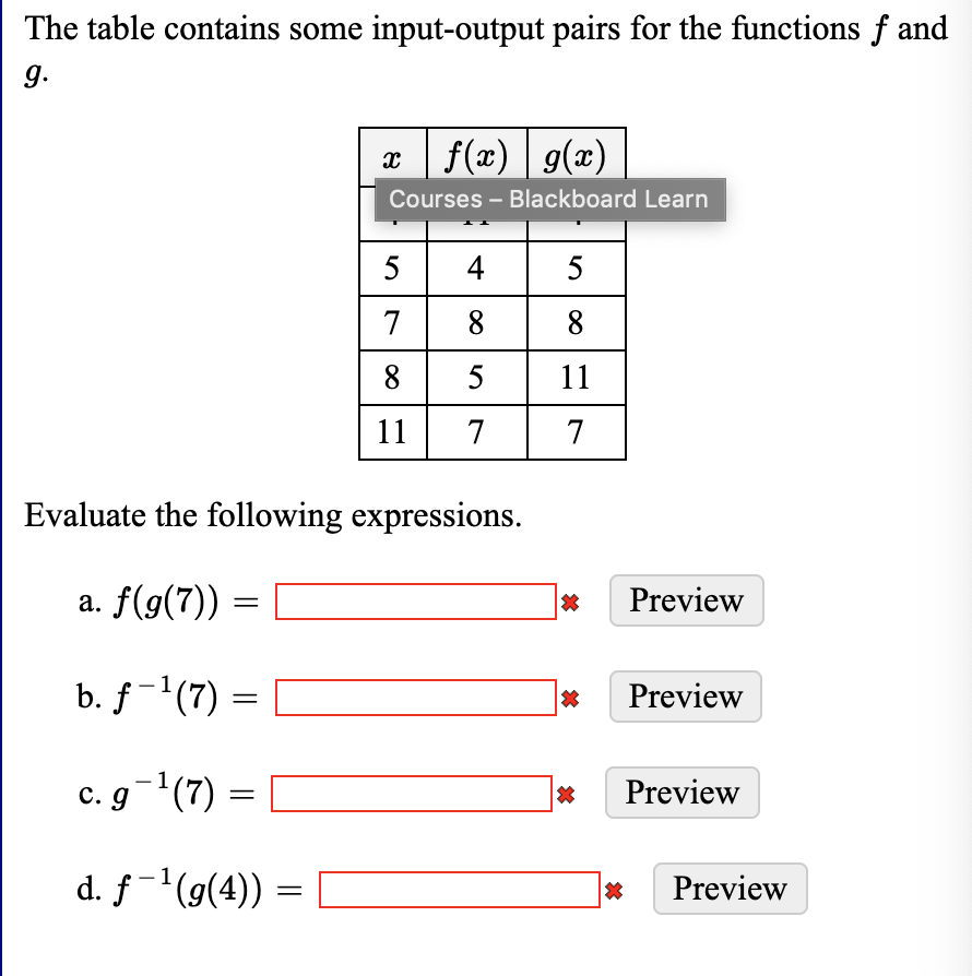 Solved 3u 8 B Given That G U 4 Function Rule For G 1 Chegg Com