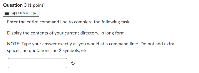 Solved Enter the entire command line to complete the | Chegg.com