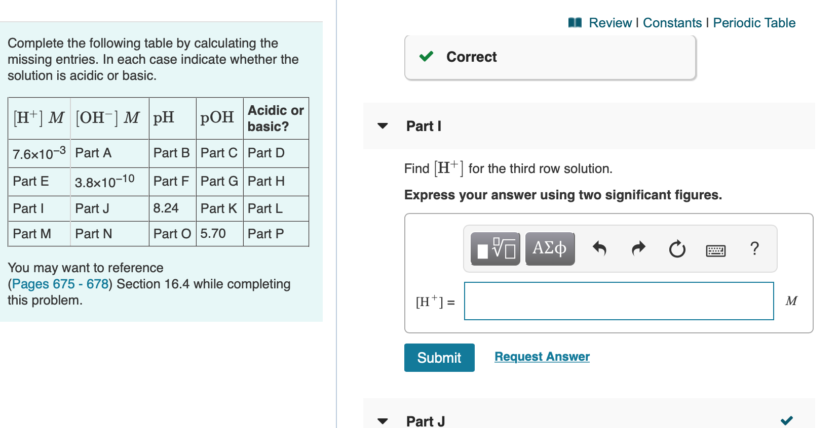 Solved A Review Constants Periodic Table Complete the Chegg