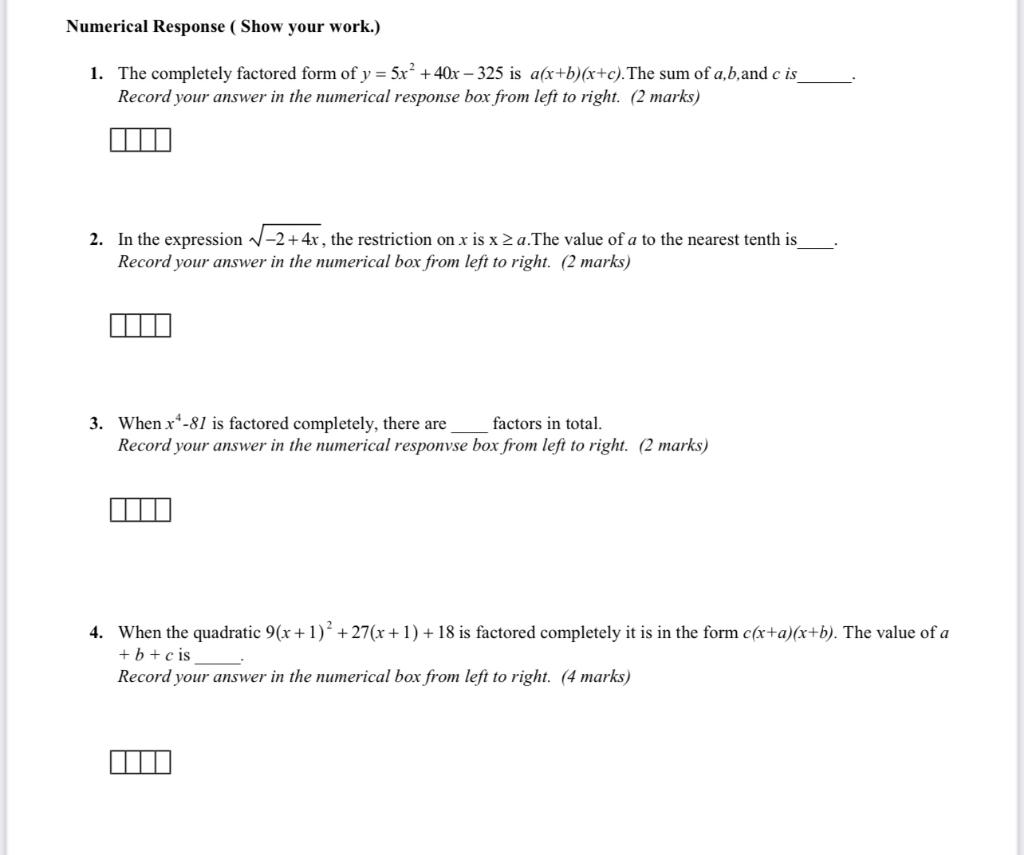 y x 2 6x 5 factored form