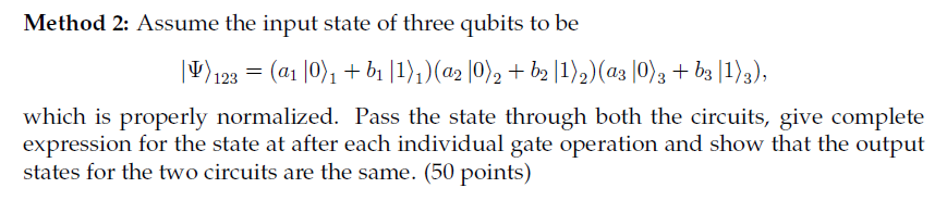 Problem 1: Quantum Circuit Equivalency: Show the | Chegg.com