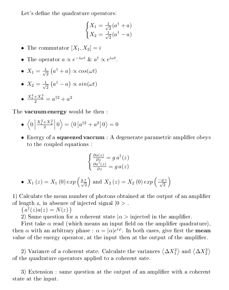 Solved Let S Define The Quadrature Operators Sx1 Tz At Chegg Com