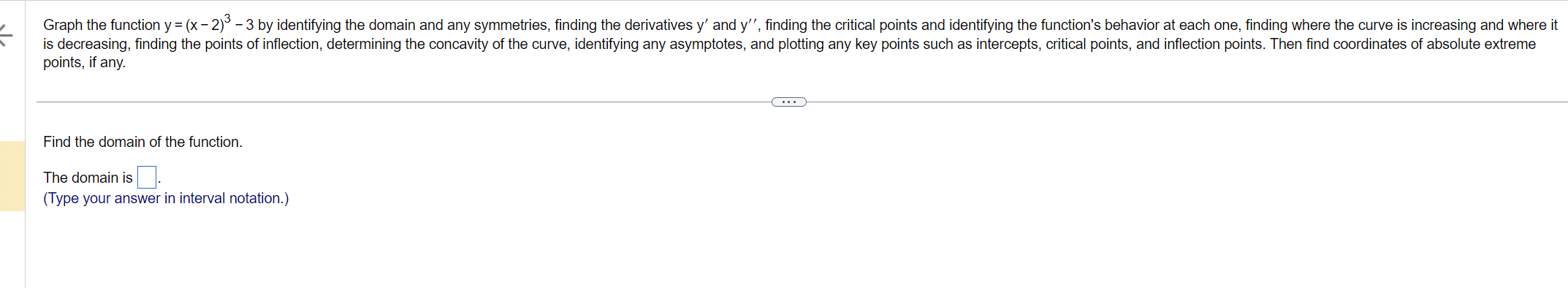 Solved points, if any. Find the domain of the function. The | Chegg.com