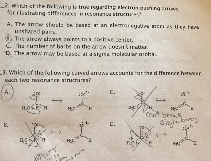 Solved -2. which of the following is true regarding electron | Chegg.com