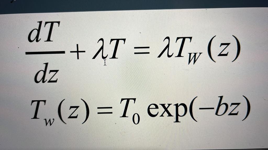 Solved Solve The Following Heat Transfer Problem For Flow In | Chegg.com