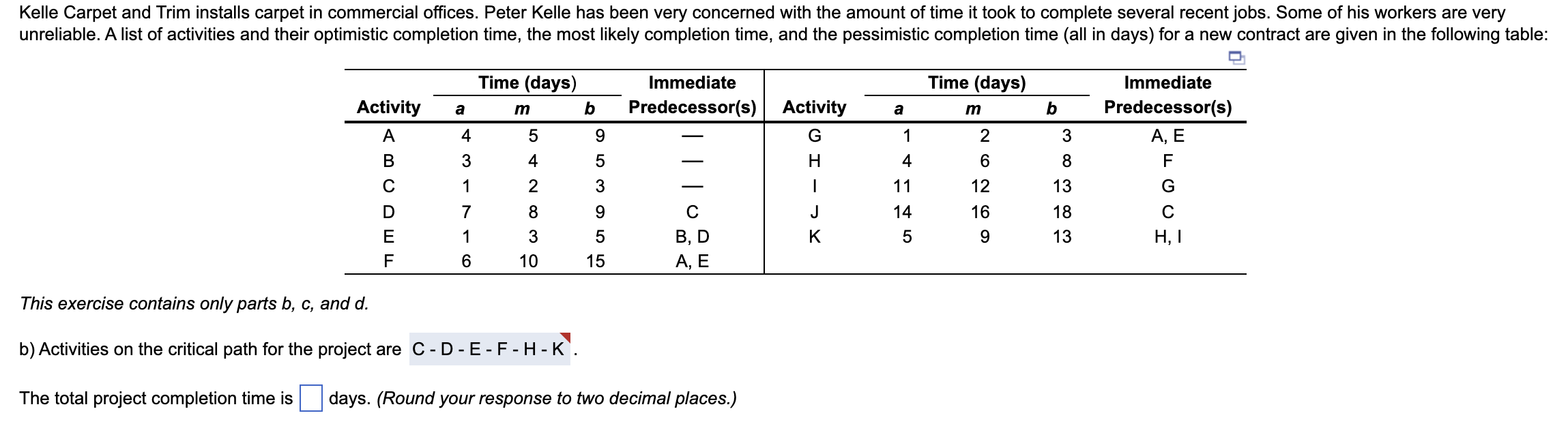 Solved This Exercise Contains Only Parts B, C, And | Chegg.com