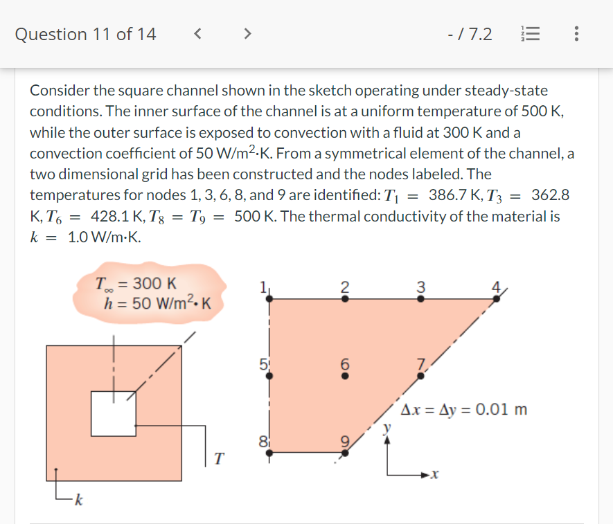 Solved Find the temperature at node 2 , in K. T2=Consider | Chegg.com