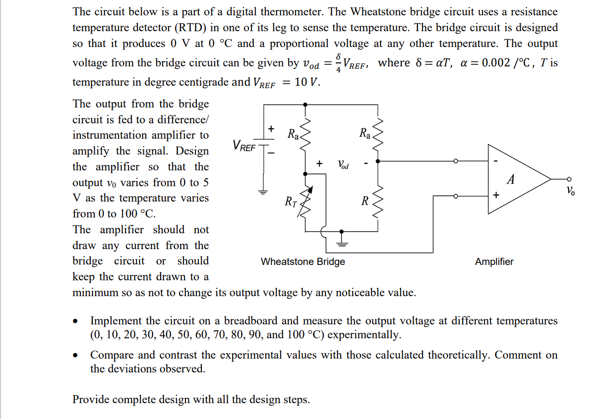 Solved Note: You Must Use Difference Amplifier | Chegg.com