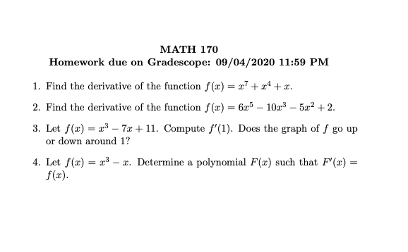 Solved Let F X X 3 7x 11 Compute F1 Does The Graph Go