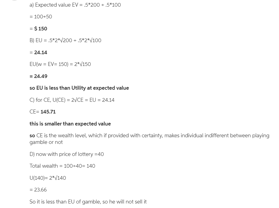 Solved Just Answer Part E And F Answer For Part A, B,c ,d | Chegg.com