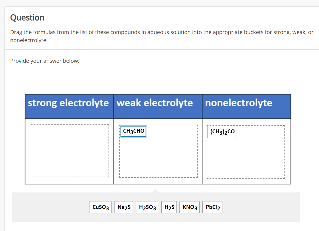 Solved Question Drag the formulas from the list of these | Chegg.com