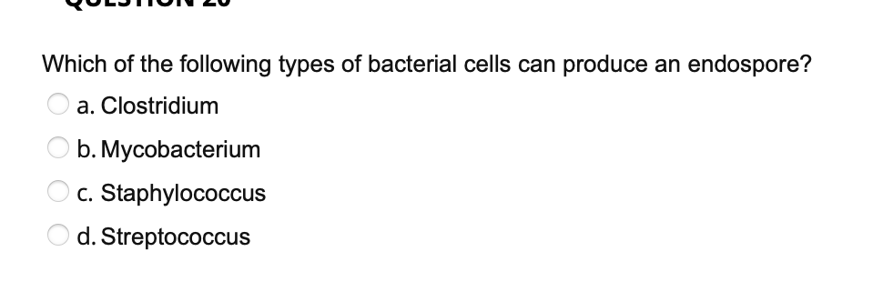 Solved Which of the following types of bacterial cells can | Chegg.com