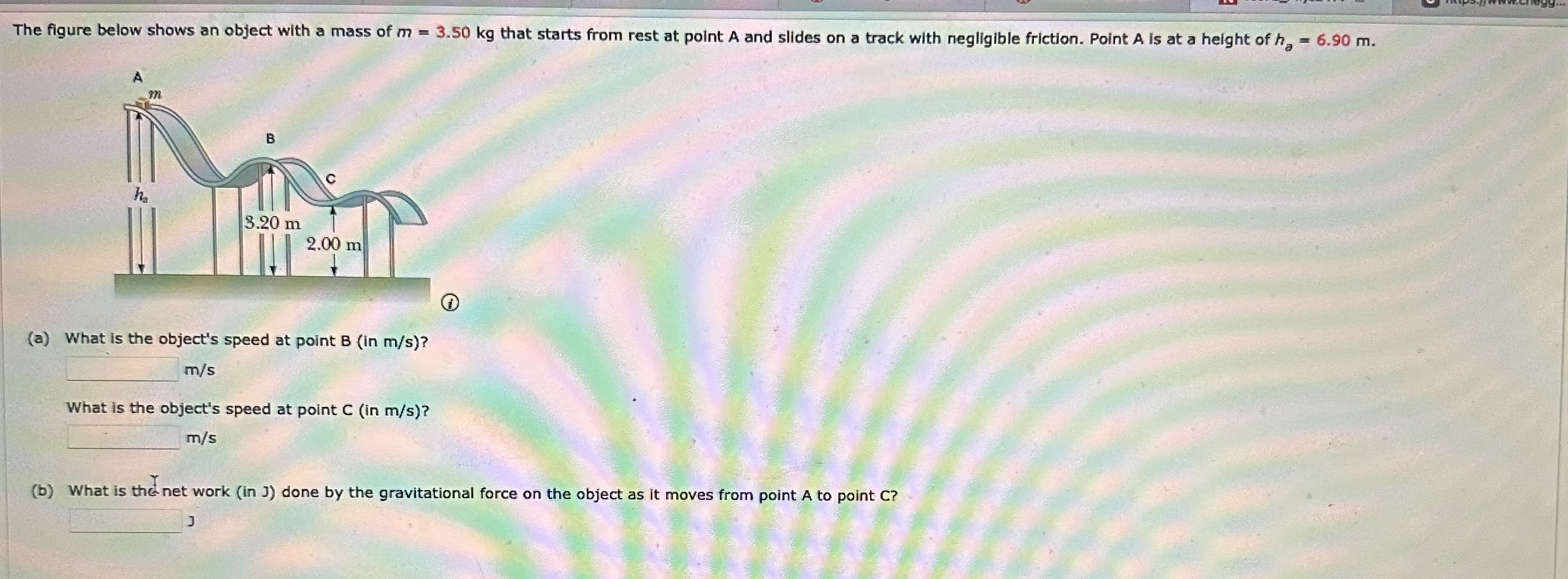 Solved The figure below shows an object with a mass of m | Chegg.com