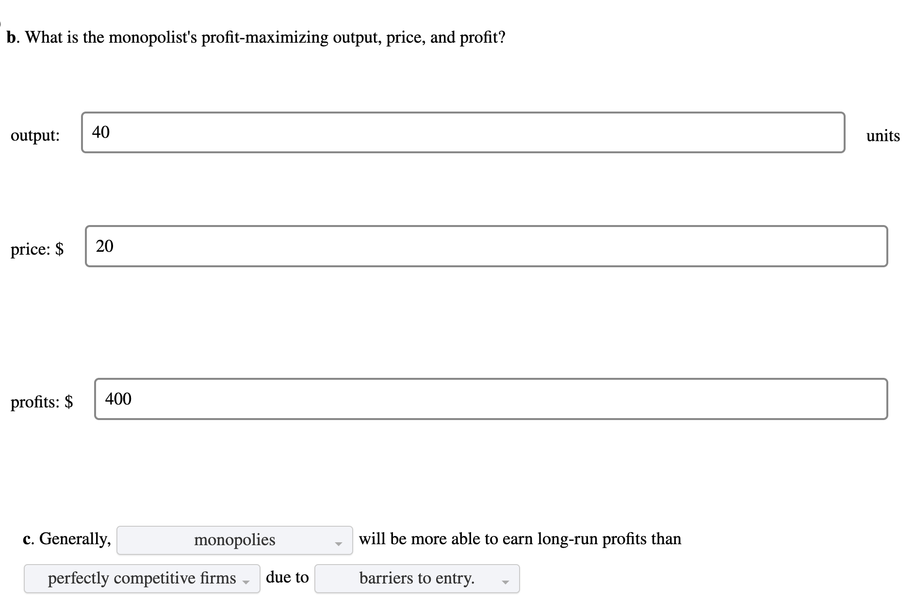 Solved The graph shows the demand curve faced by a pure