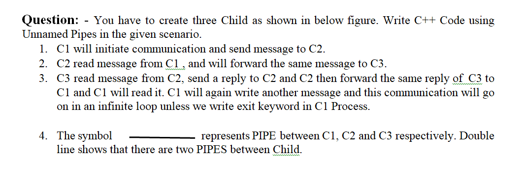 Solved Question: - You have to create three Child as shown | Chegg.com