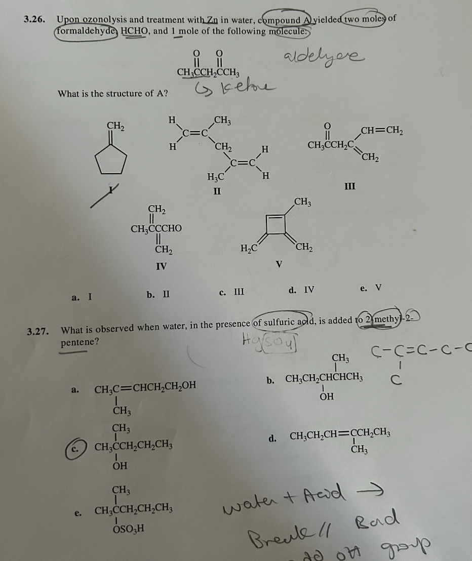 Solved 12. Which compound contains a carbon-carbon double | Chegg.com