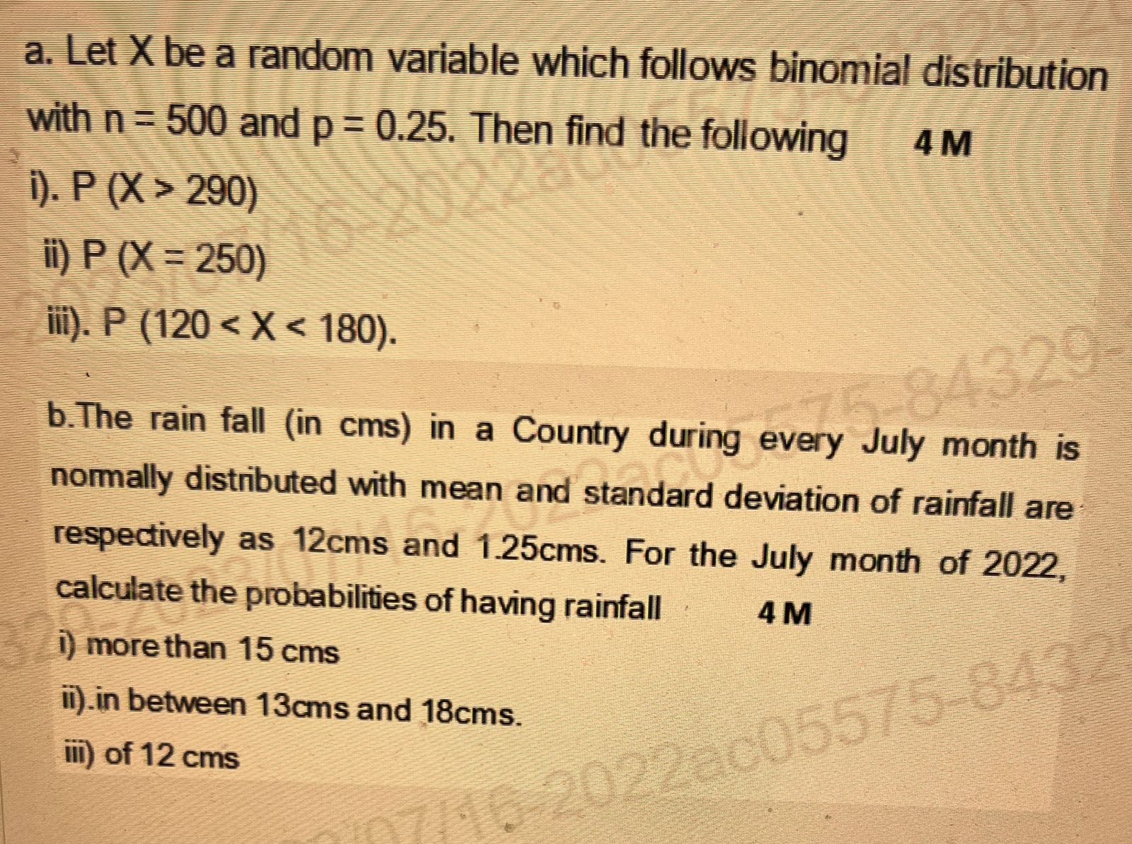 Solved a. Let X be a random variable which follows binomial | Chegg.com